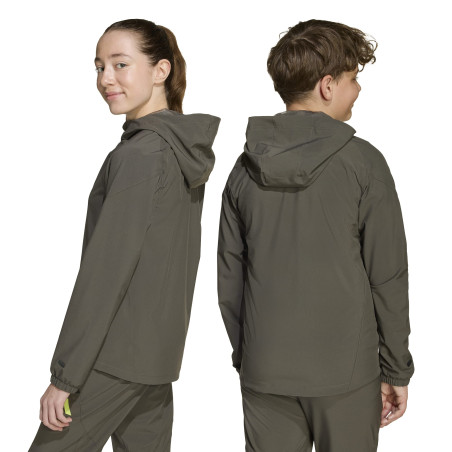 Veste survêtement junior Real Madrid Vis Tech marron vert