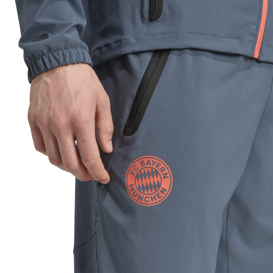 Pantalon survêtement Bayern Munich Vis Tech gris orange