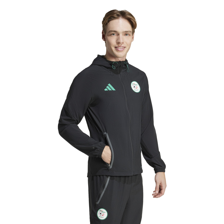 Veste survêtement Algérie Vis Tech noir vert