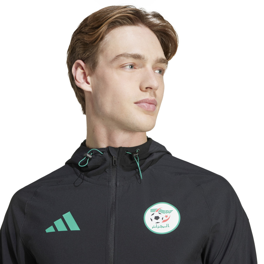 Veste survêtement Algérie Vis Tech noir vert