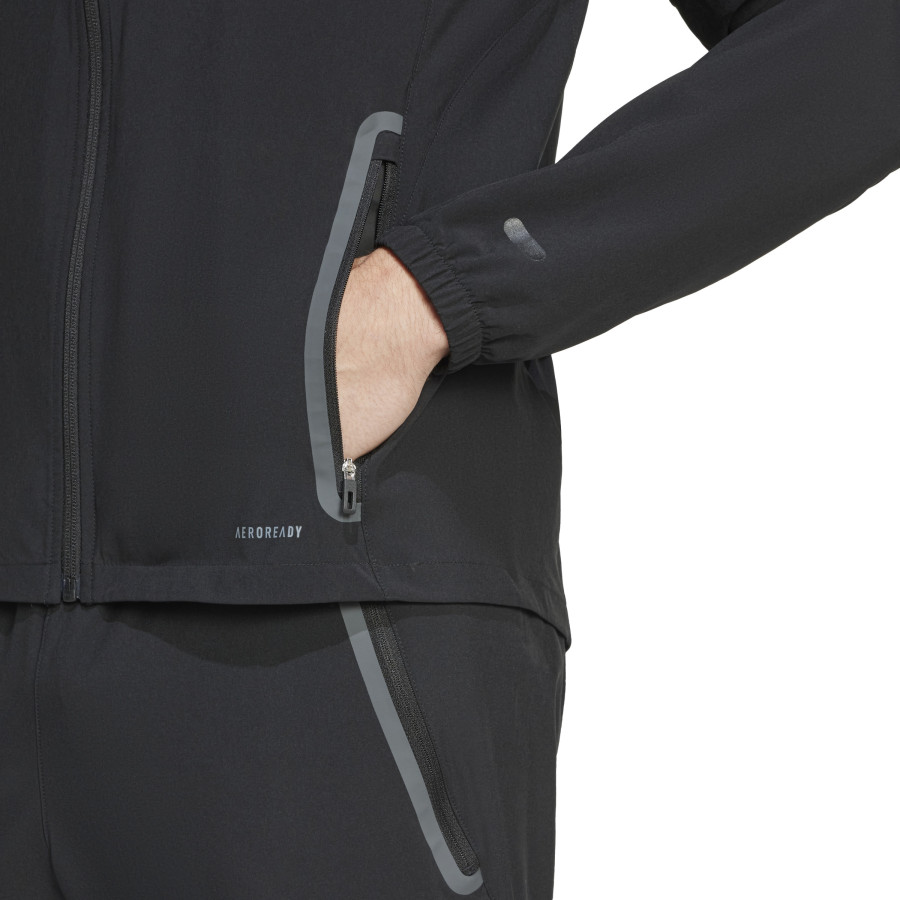 Veste survêtement Algérie Vis Tech noir vert