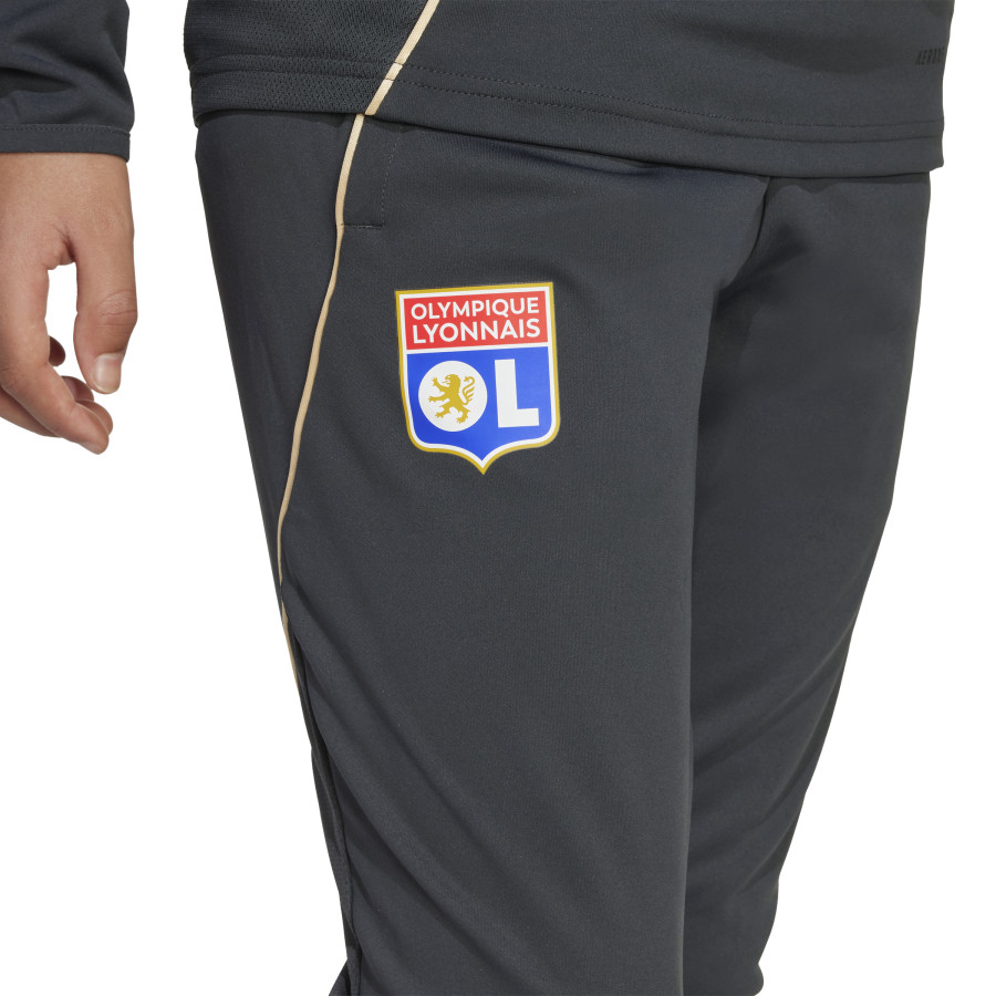 Pantalon survêtement junior OL gris or