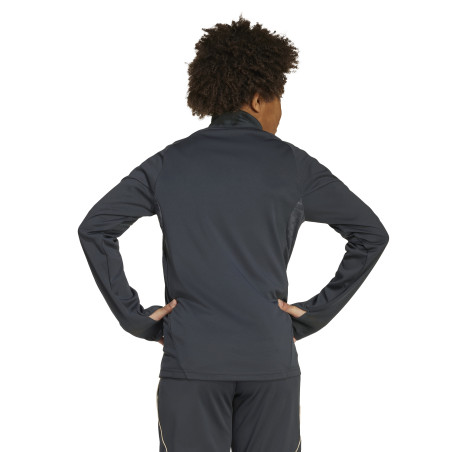 Sweat zippé junior OL gris or