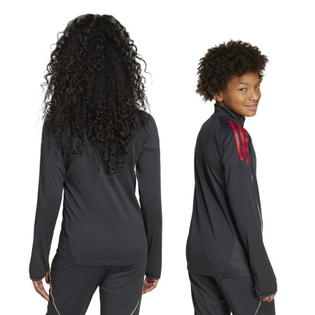 Sweat zippé junior OL gris or