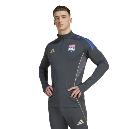 Sweat zippé OL gris or