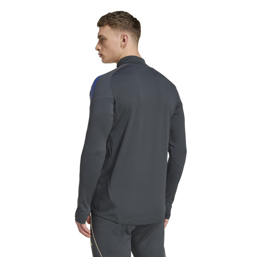 Sweat zippé OL gris or