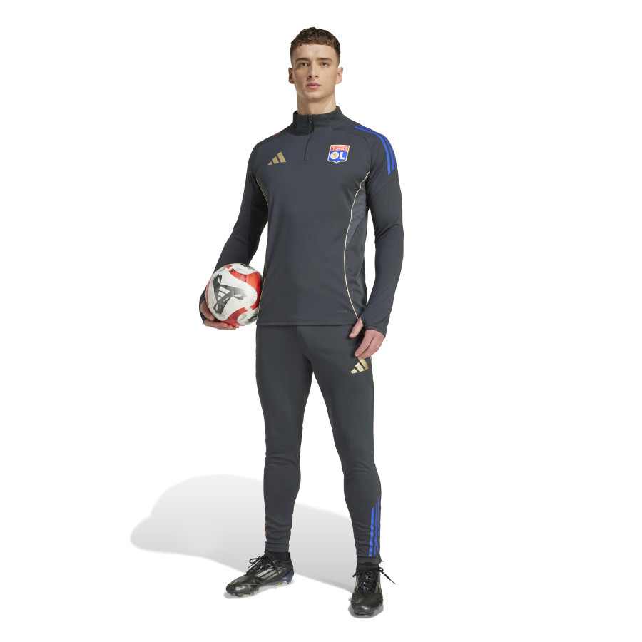 Sweat zippé OL gris or