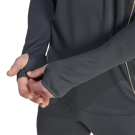 Sweat zippé OL gris or