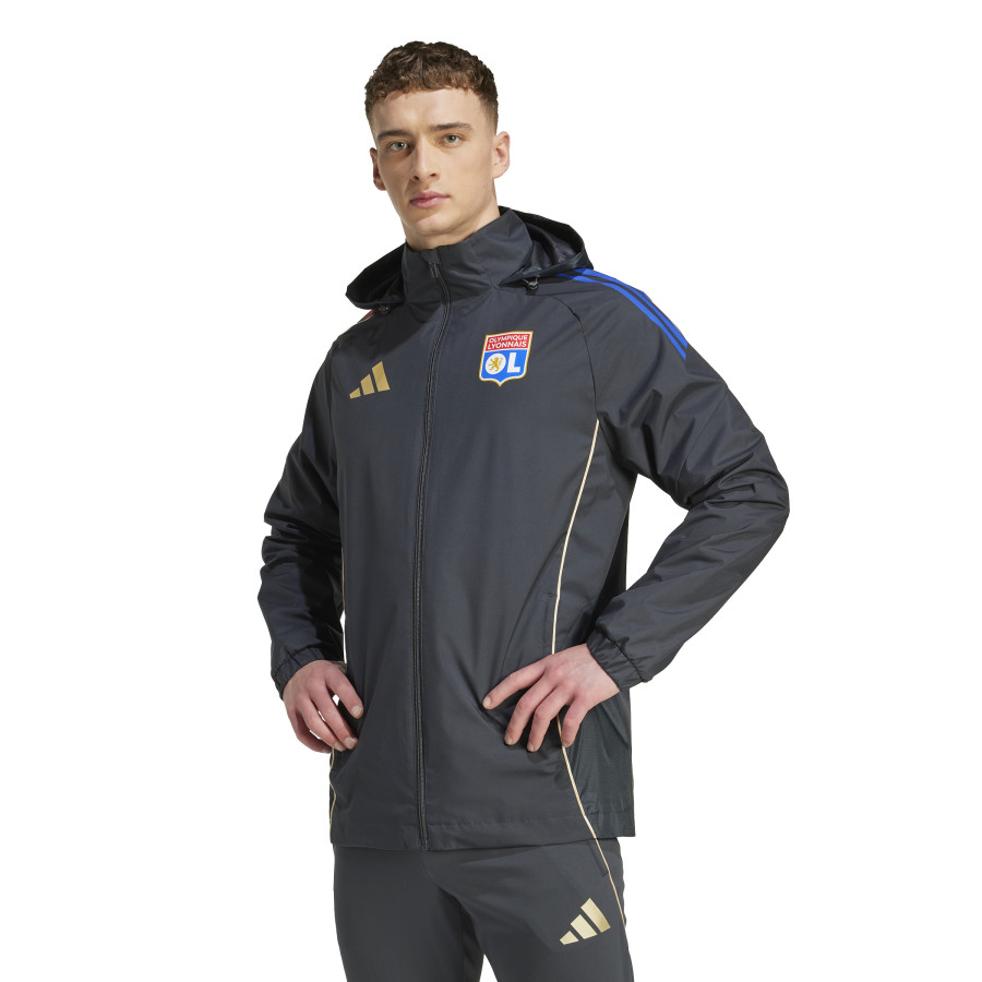 Veste imperméable OL noir or