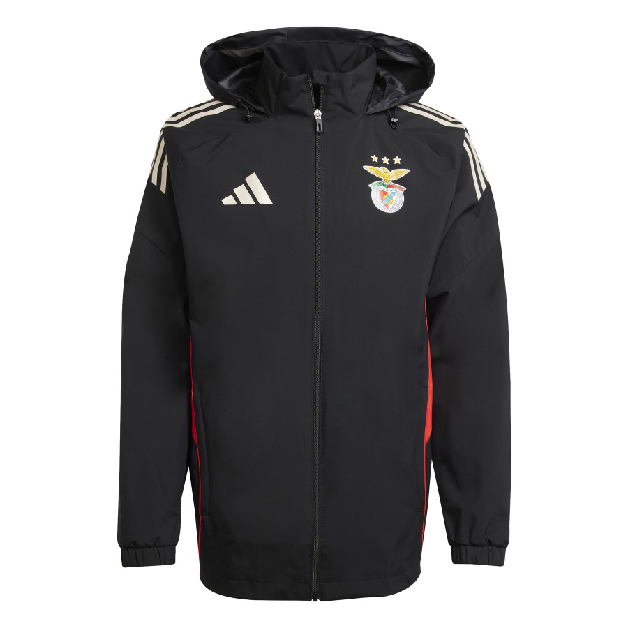 Veste imperméable Benfica noir rouge