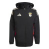 Veste imperméable Benfica noir rouge