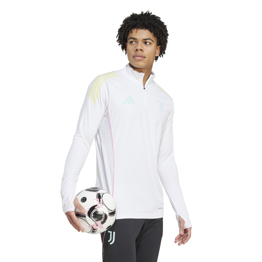 Sweat zippé Juventus blanc