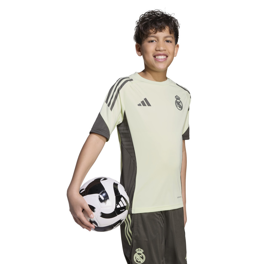 Maillot entraînement junior Real Madrid vert marron