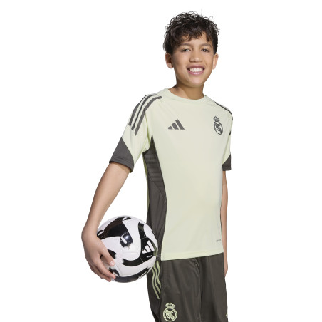 Maillot entraînement junior Real Madrid vert marron