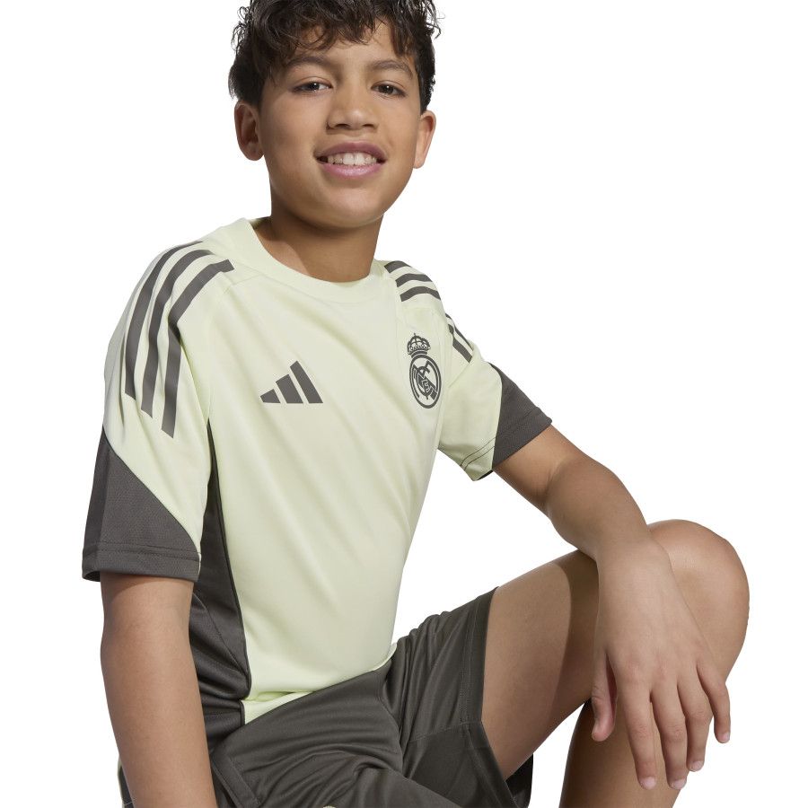 Maillot entraînement junior Real Madrid vert marron