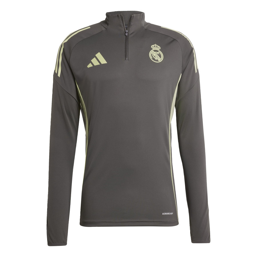 Sweat zippé Real Madrid marron vert