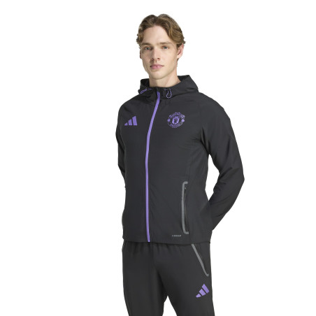 Veste survêtement Manchester United Vis Tech noir violet
