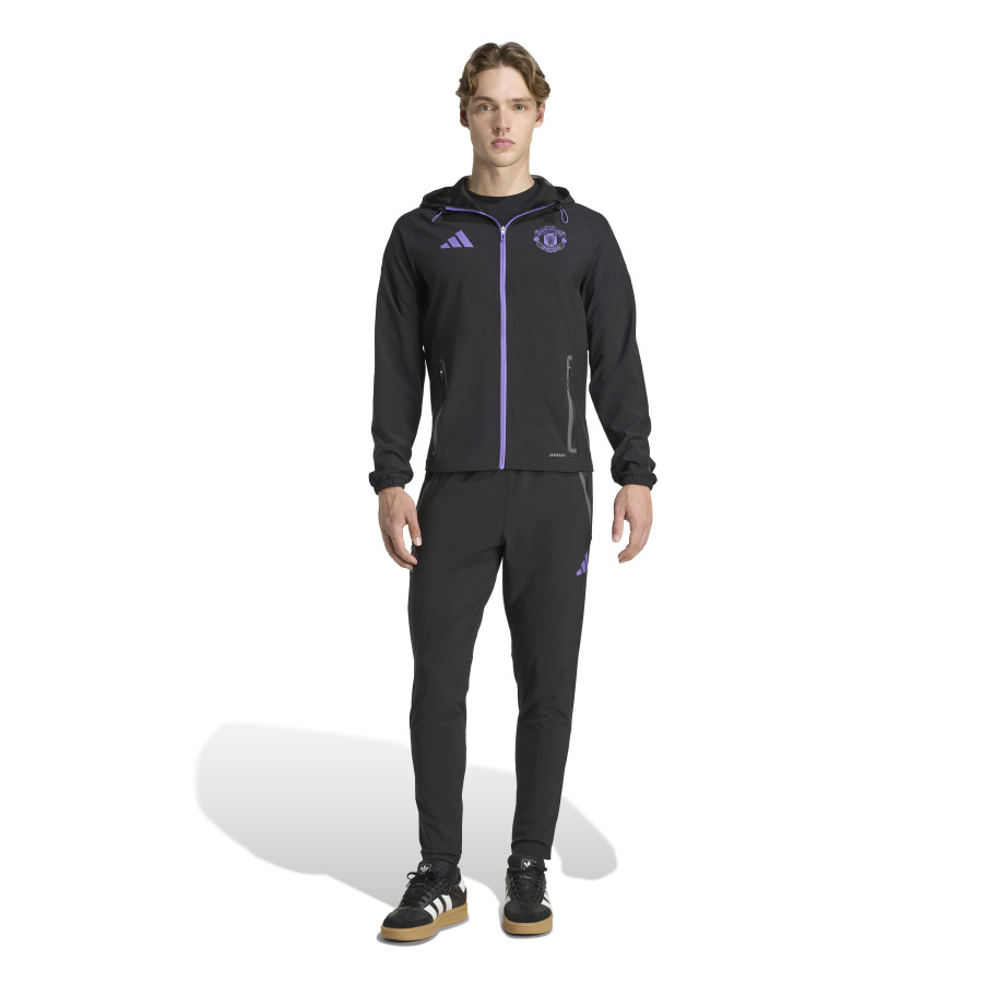 Veste survêtement Manchester United Vis Tech noir violet