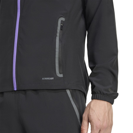 Veste survêtement Manchester United Vis Tech noir violet