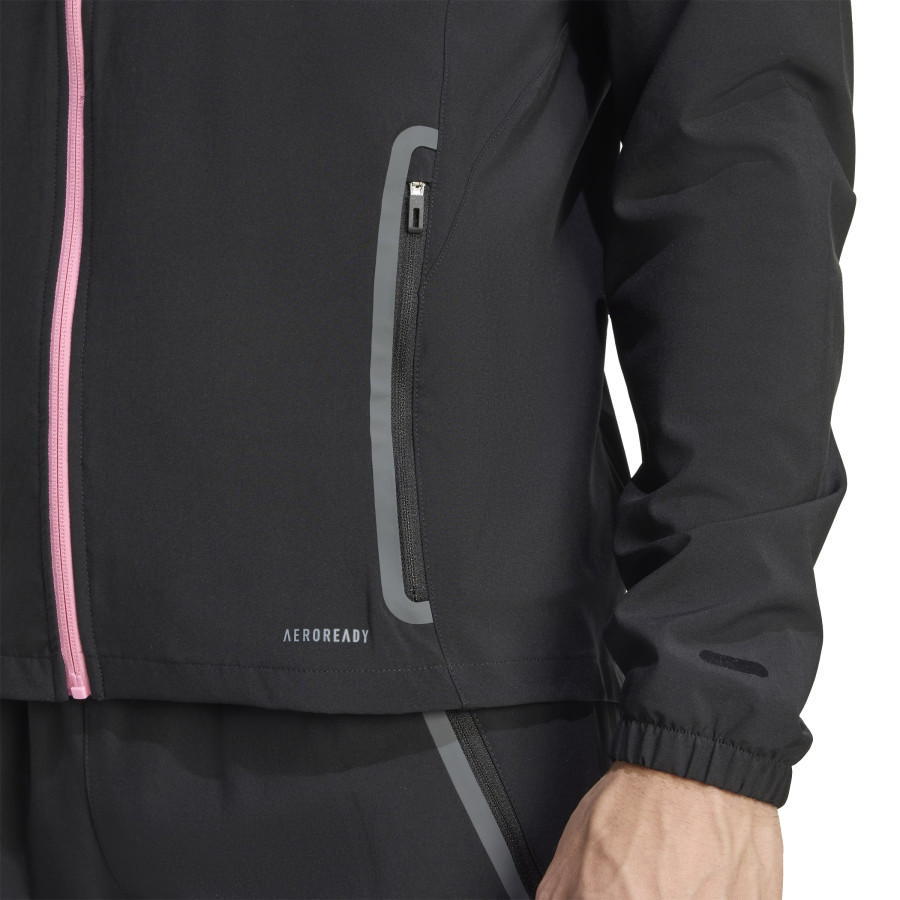 Veste survêtement Juventus Tiro Vis Tech noir rose