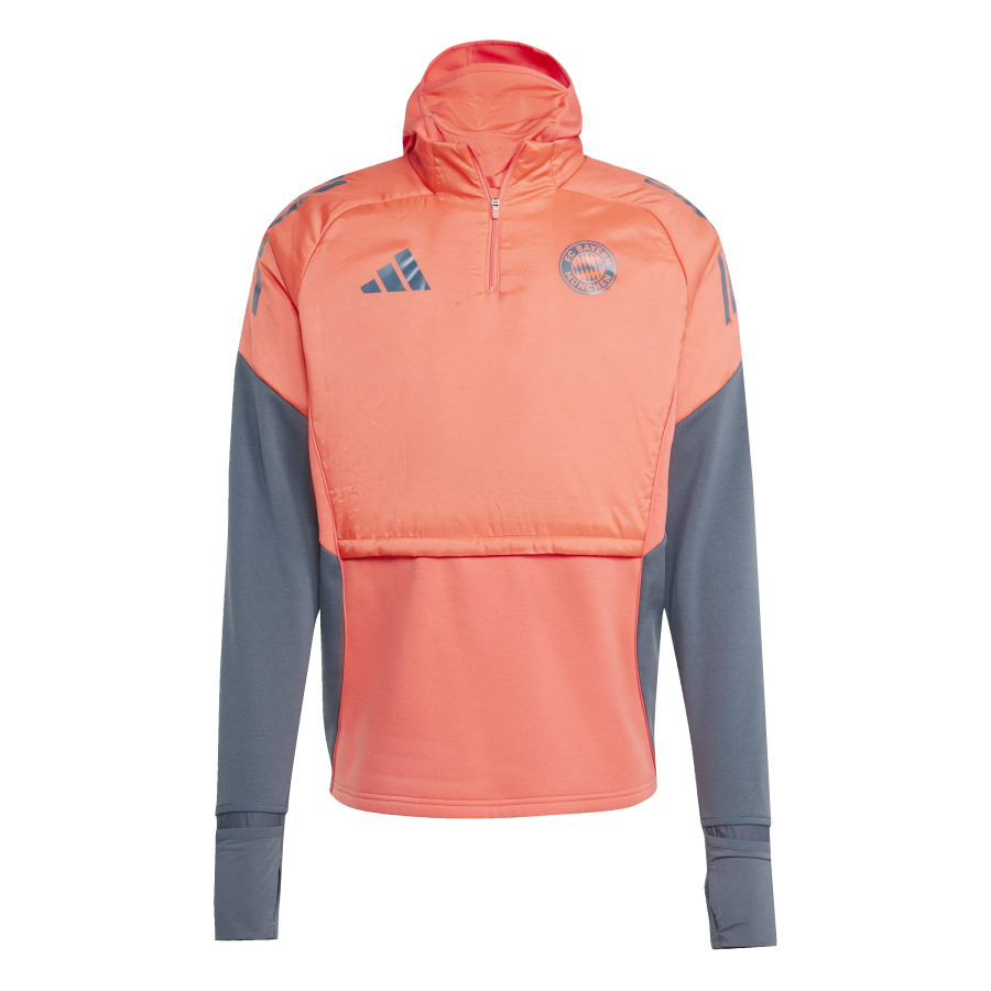 Sweat zippé Bayern Munich hiver orange gris