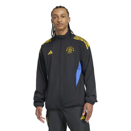 Veste survêtement Manchester United woven noir jaune