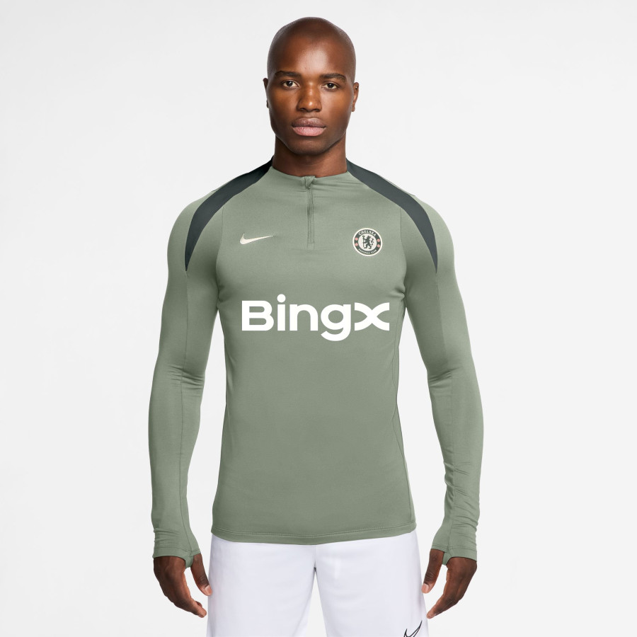 Sweat zippé Chelsea Strike vert
