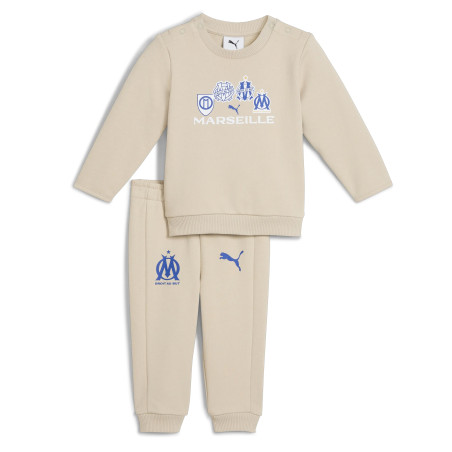Ensemble survêtement bébé OM beige