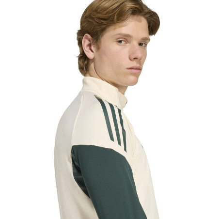Sweat zippé Juventus blanc vert