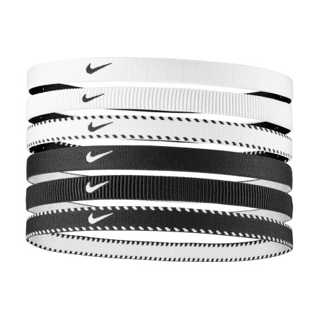 Pack 6 bandeaux élastique Nike Flex blanc noir