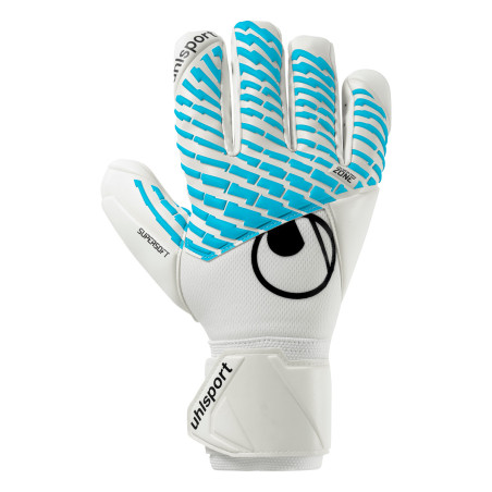 Gants gardien Uhlsport Cybertec Supersoft blanc bleu