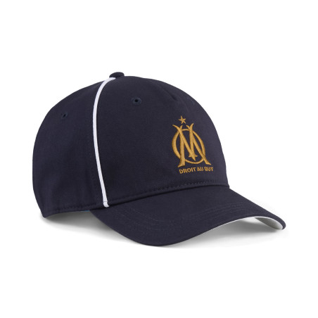 Casquette OM King bleu or