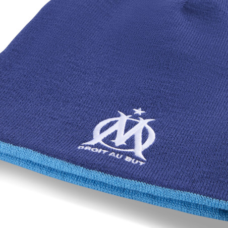 Bonnet OM réversible bleu
