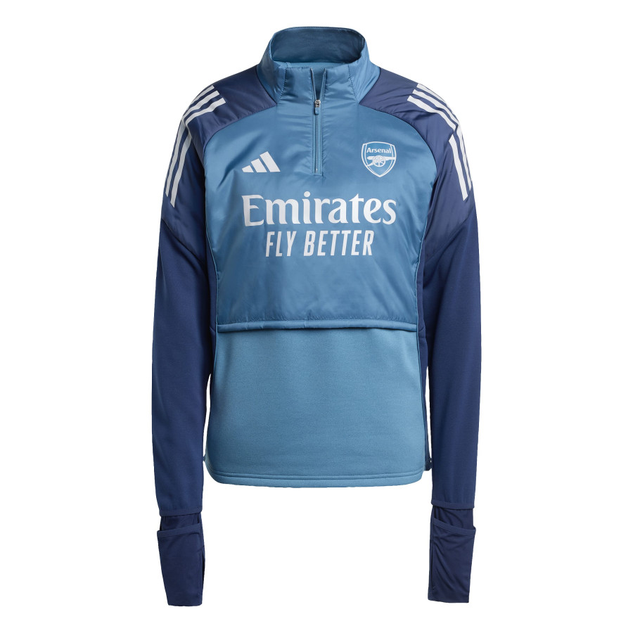 Sweat zippé à cagoule Arsenal bleu