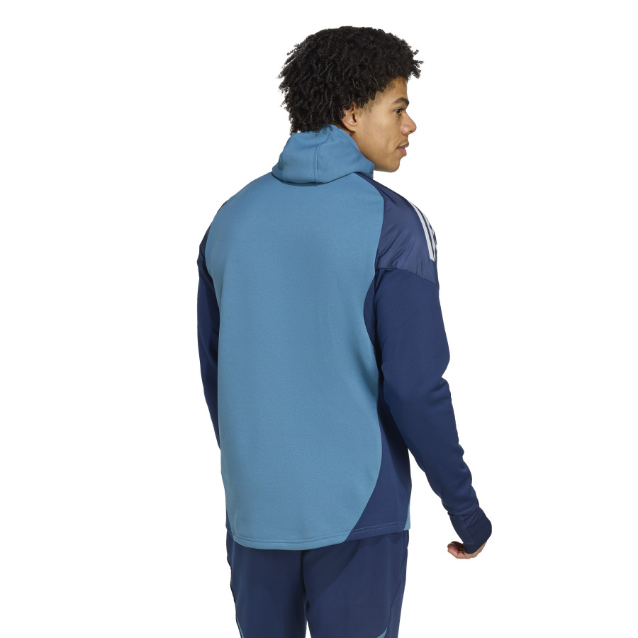 Sweat zippé à cagoule Arsenal bleu