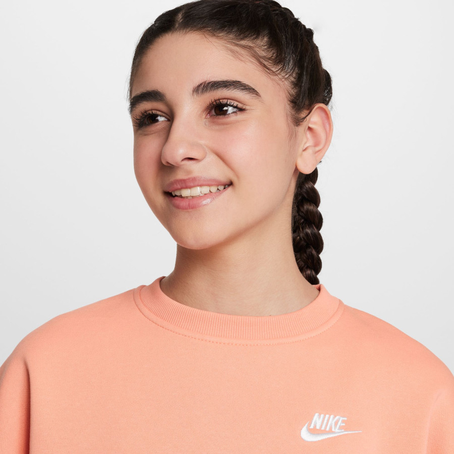 Sweat junior Nike Club Fleece orange