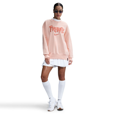 Sweat Equipe de France Fleece rose