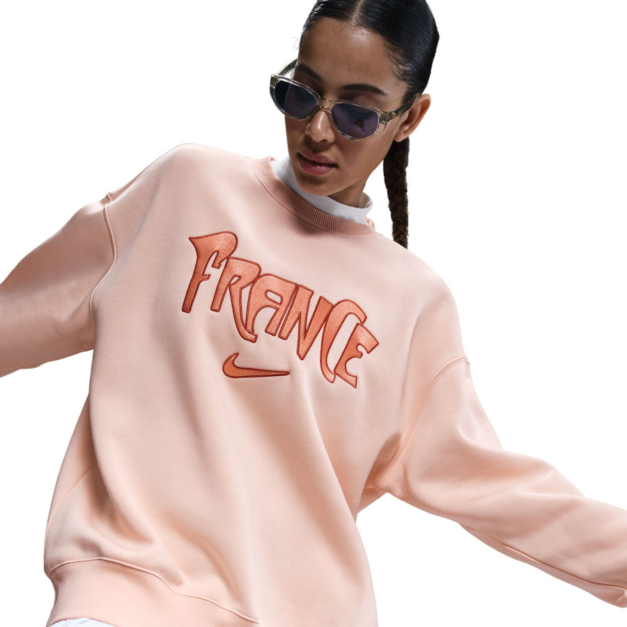 Sweat Equipe de France Fleece rose