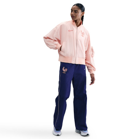 Veste bomber Equipe de France rose