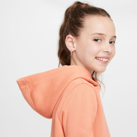 Sweat à capuche junior Equipe de France orange
