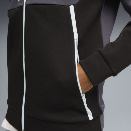 Veste survêtement OM PumaTech noir gris