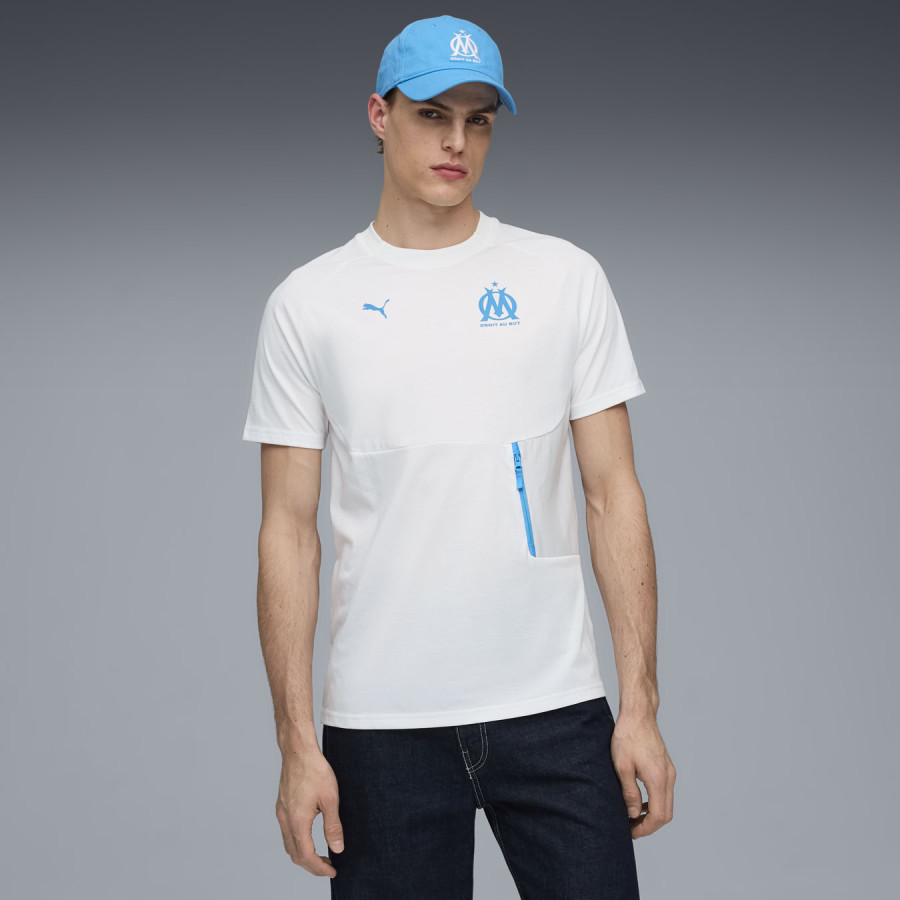 T-shirt OM PumaTech blanc bleu