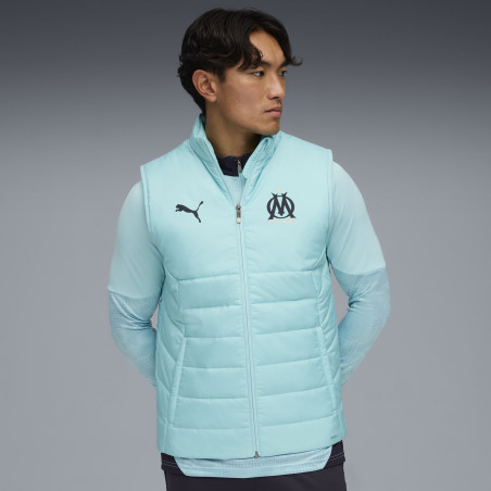 Doudoune sans manches OM bleu