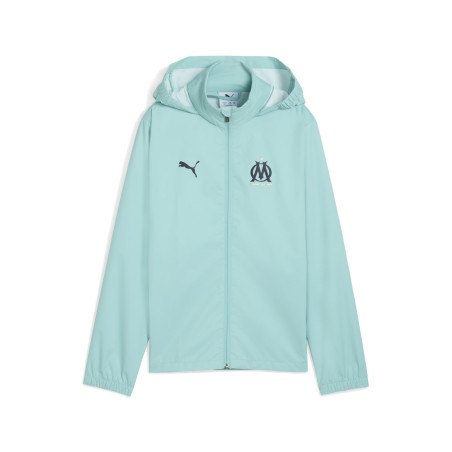 Veste imperméable junior OM bleu