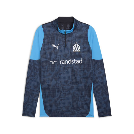 Sweat zippé OM bleu foncé