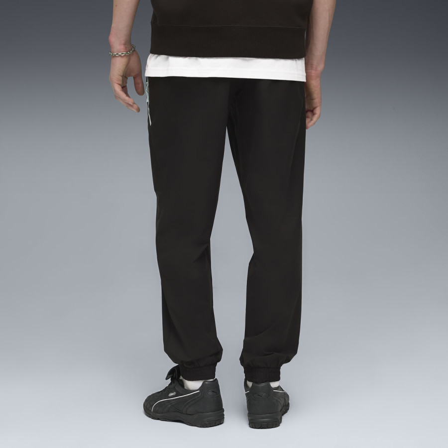 Pantalon survêtement OM PumaTech woven noir blanc