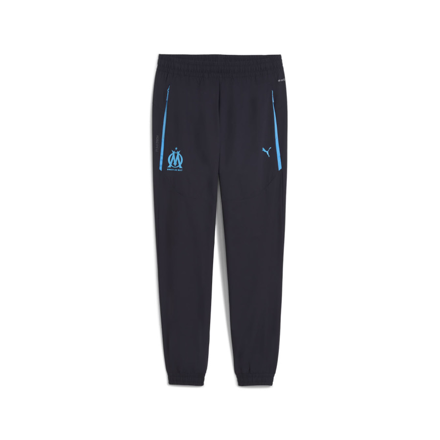 Pantalon survêtement OM PumaTech woven bleu foncé