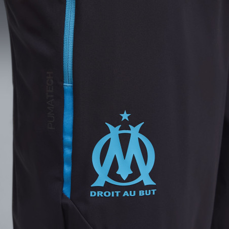 Pantalon survêtement OM PumaTech woven bleu foncé