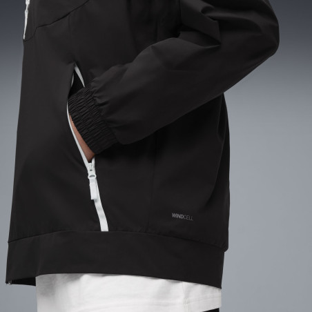 Veste survêtement OM PumaTech woven noir blanc