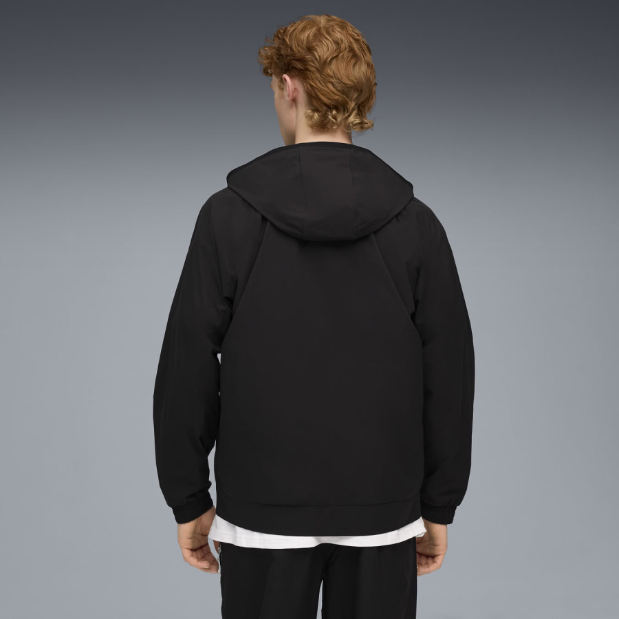 Veste survêtement OM PumaTech woven noir blanc